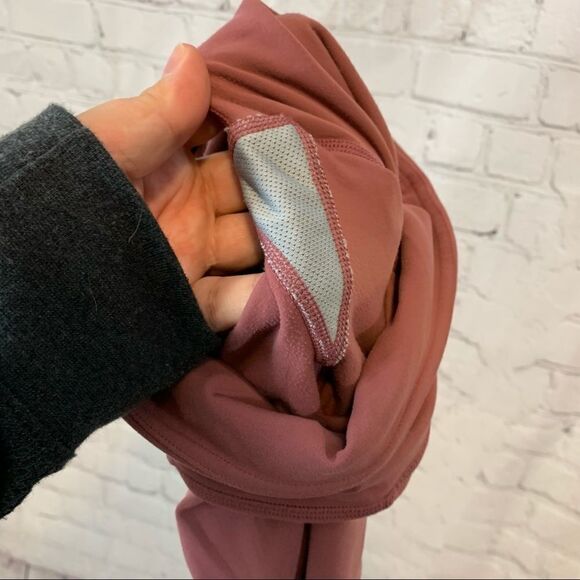 Athleta Salutation Pocket Tight Legging XXS Side Pockets Mesh Mauve - Picture 15 of 16